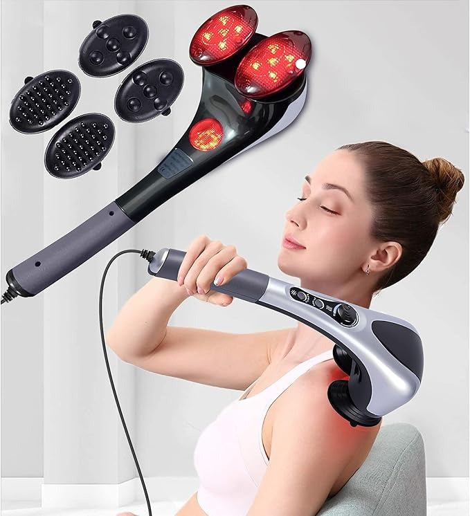 Blue Idea Double Head Electric Body Massager with Infrared Heat