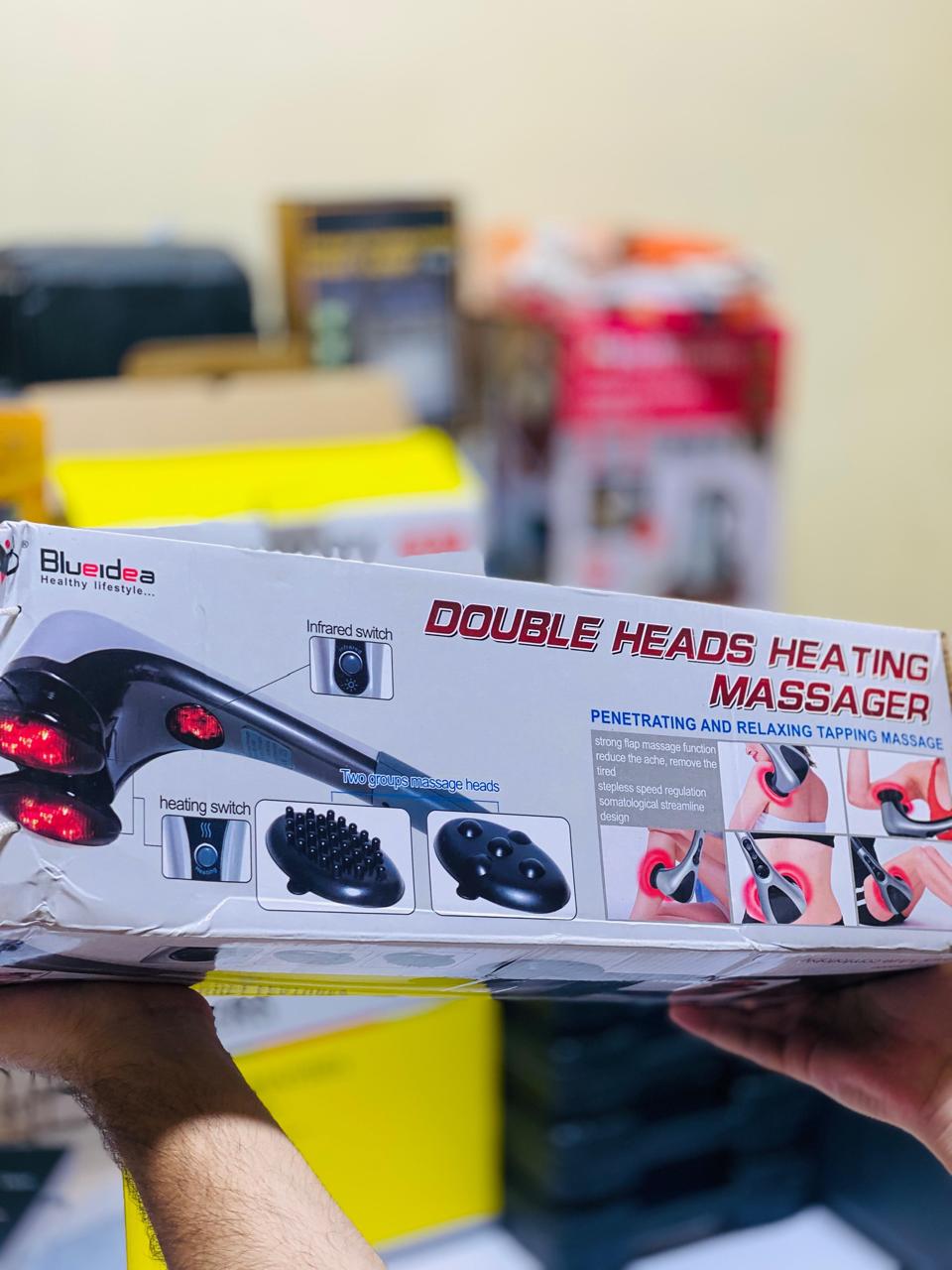 Blue Idea Double Head Electric Body Massager with Infrared Heat