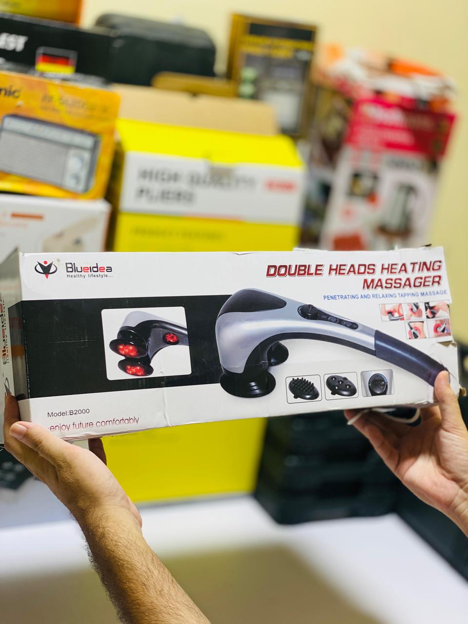 Blue Idea Double Head Electric Body Massager with Infrared Heat