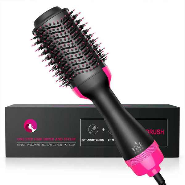 3-in-1 Hot Air Brush | One-Step Hair Dryer, Straightener & Curler for Fast Salon-Style Styling