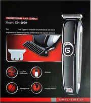 Geemy GM-6050 Professional Hair Clipper | Original Rechargeable Hair & Beard Trimmer | Full Grooming Kit