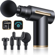 5-in-1 Massage Gun | Deep Tissue Electric Body Massager with 6 Speeds & 4 Massage Heads for Muscle Relaxation
