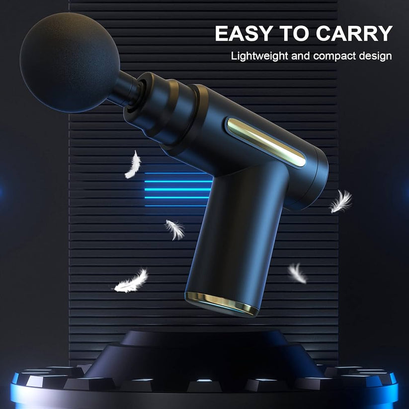 5-in-1 Massage Gun | Deep Tissue Electric Body Massager with 6 Speeds & 4 Massage Heads for Muscle Relaxation